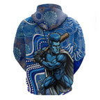 Adelaide Strikers Hoodie Indigenous Dot Art Superhero Batter Tribal Pattern