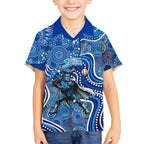 Adelaide Strikers Kid Hawaiian Shirt Indigenous Dot Art Superhero Batter Tribal Pattern