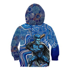 Adelaide Strikers Kid Hoodie Indigenous Dot Art Superhero Batter Tribal Pattern