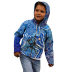 Adelaide Strikers Kid Hoodie Indigenous Dot Art Superhero Batter Tribal Pattern