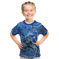 Adelaide Strikers Kid T Shirt Indigenous Dot Art Superhero Batter Tribal Pattern