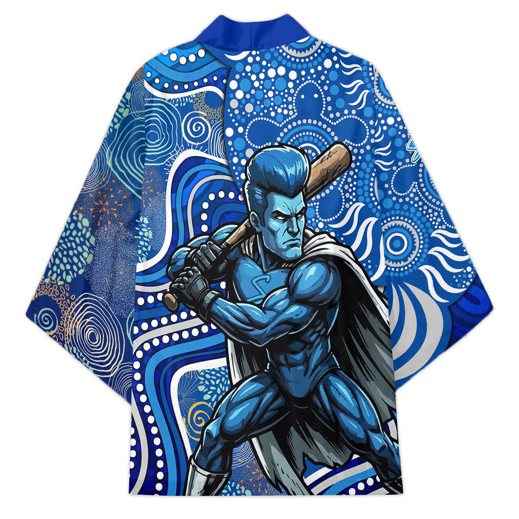 Adelaide Strikers Kimono Indigenous Dot Art Superhero Batter Tribal Pattern