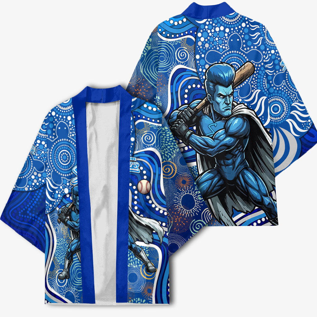 Adelaide Strikers Kimono Indigenous Dot Art Superhero Batter Tribal Pattern
