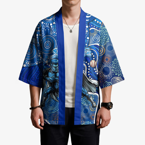 Adelaide Strikers Kimono Indigenous Dot Art Superhero Batter Tribal Pattern