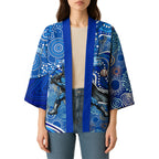 Adelaide Strikers Kimono Indigenous Dot Art Superhero Batter Tribal Pattern
