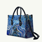 Adelaide Strikers Leather Bag Indigenous Dot Art Superhero Batter Tribal Pattern