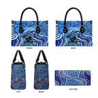 Adelaide Strikers Leather Bag Indigenous Dot Art Superhero Batter Tribal Pattern