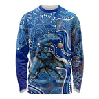 Adelaide Strikers Long Sleeve Shirt Indigenous Dot Art Superhero Batter Tribal Pattern