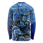Adelaide Strikers Long Sleeve Shirt Indigenous Dot Art Superhero Batter Tribal Pattern