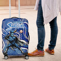 Adelaide Strikers Luggage Cover Indigenous Dot Art Superhero Batter Tribal Pattern