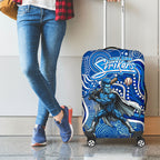 Adelaide Strikers Luggage Cover Indigenous Dot Art Superhero Batter Tribal Pattern