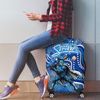 Adelaide Strikers Luggage Cover Indigenous Dot Art Superhero Batter Tribal Pattern