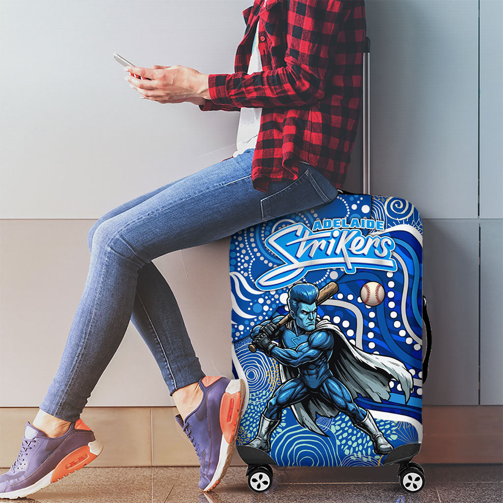 Adelaide Strikers Luggage Cover Indigenous Dot Art Superhero Batter Tribal Pattern