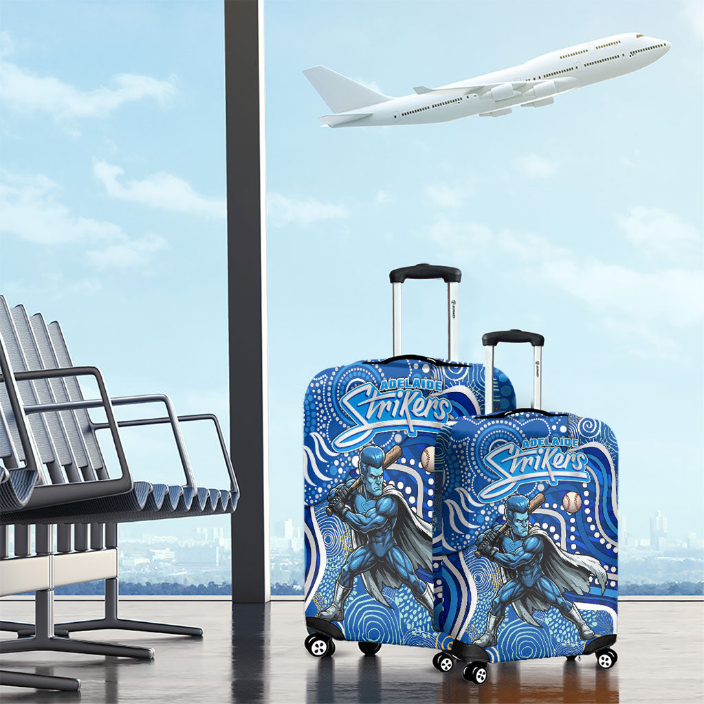 Adelaide Strikers Luggage Cover Indigenous Dot Art Superhero Batter Tribal Pattern
