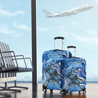 Adelaide Strikers Luggage Cover Indigenous Dot Art Superhero Batter Tribal Pattern