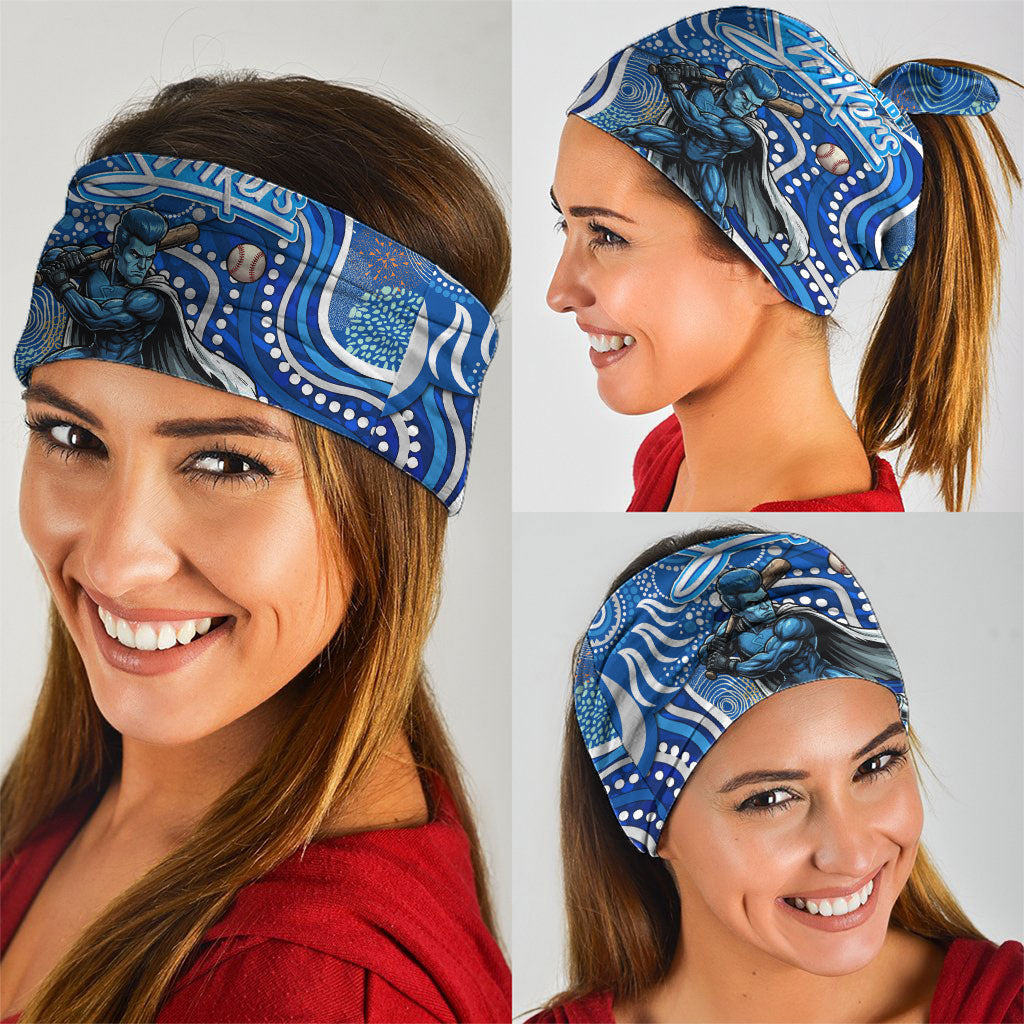 Adelaide Strikers Neck Gaiter Indigenous Dot Art Superhero Batter Tribal Pattern