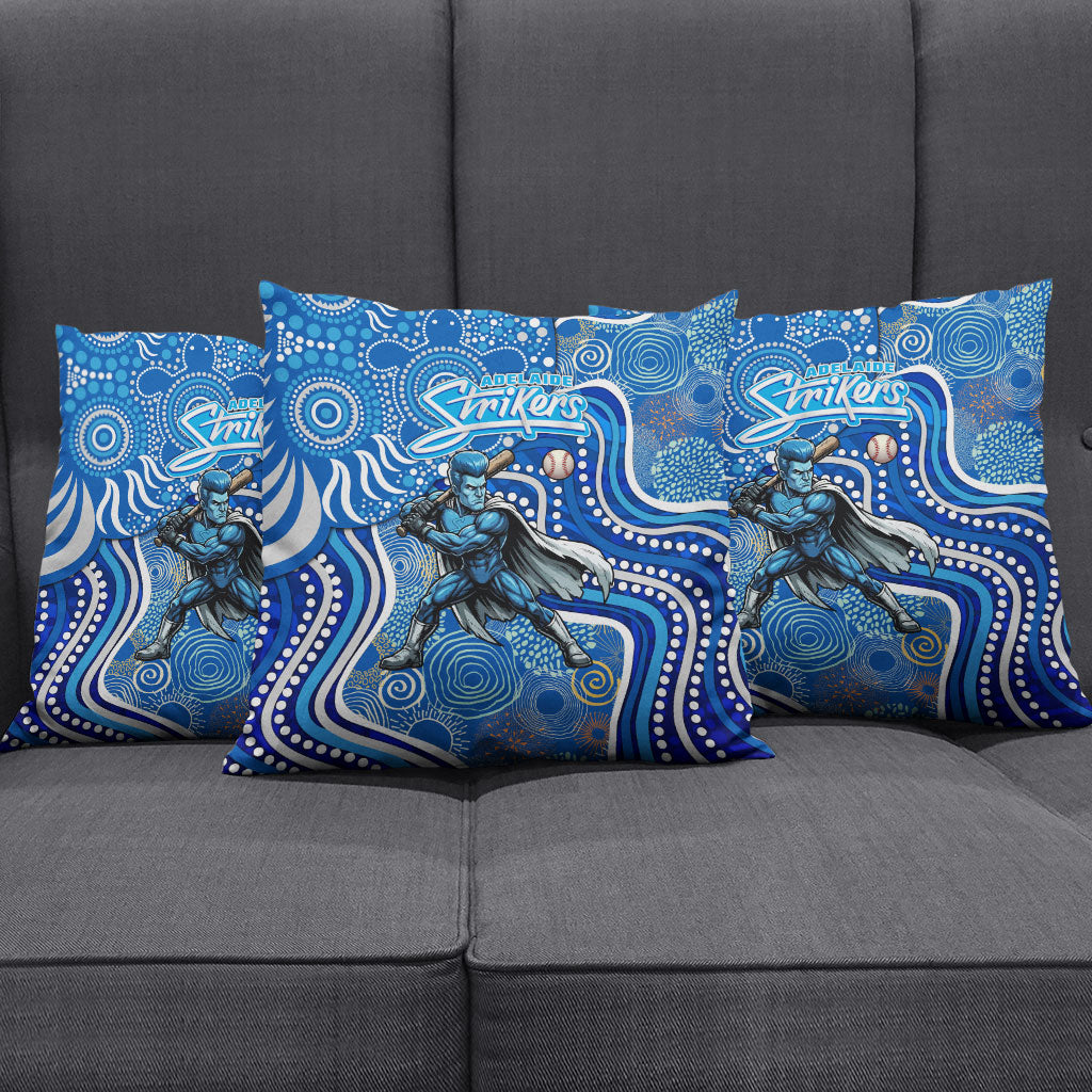 Adelaide Strikers Pillow Cover Indigenous Dot Art Superhero Batter Tribal Pattern