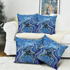Adelaide Strikers Pillow Cover Indigenous Dot Art Superhero Batter Tribal Pattern