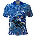 Adelaide Strikers Polo Shirt Indigenous Dot Art Superhero Batter Tribal Pattern