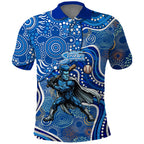 Adelaide Strikers Polo Shirt Indigenous Dot Art Superhero Batter Tribal Pattern