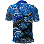Adelaide Strikers Polo Shirt Indigenous Dot Art Superhero Batter Tribal Pattern
