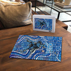Adelaide Strikers Puzzle Indigenous Dot Art Superhero Batter Tribal Pattern