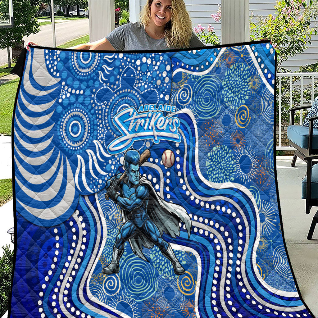 Adelaide Strikers Quilt Indigenous Dot Art Superhero Batter Tribal Pattern