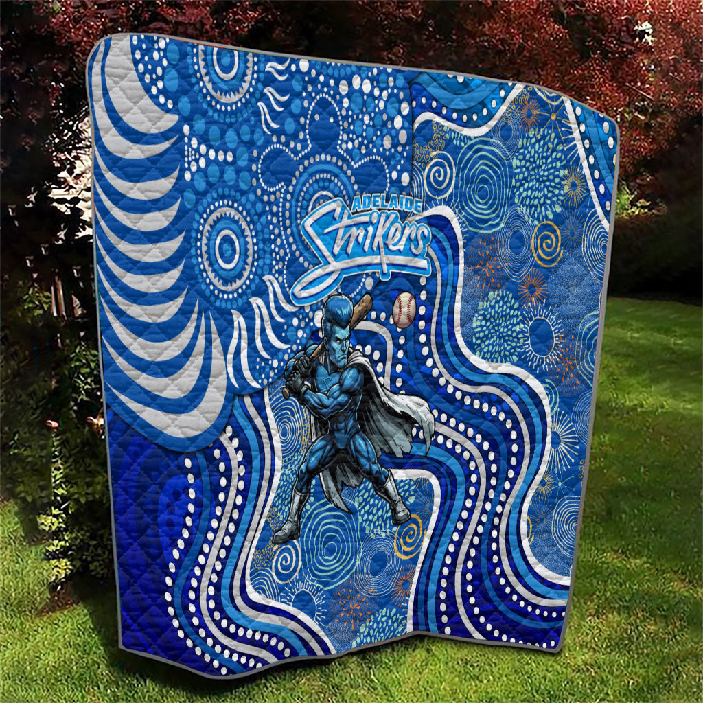 Adelaide Strikers Quilt Indigenous Dot Art Superhero Batter Tribal Pattern