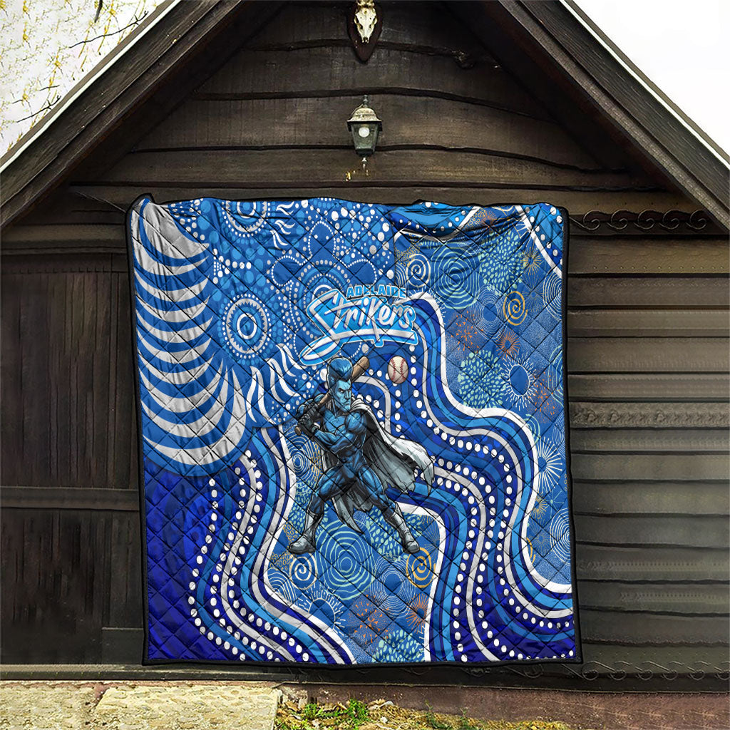 Adelaide Strikers Quilt Indigenous Dot Art Superhero Batter Tribal Pattern