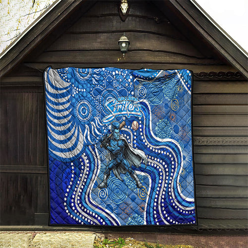 Adelaide Strikers Quilt Indigenous Dot Art Superhero Batter Tribal Pattern