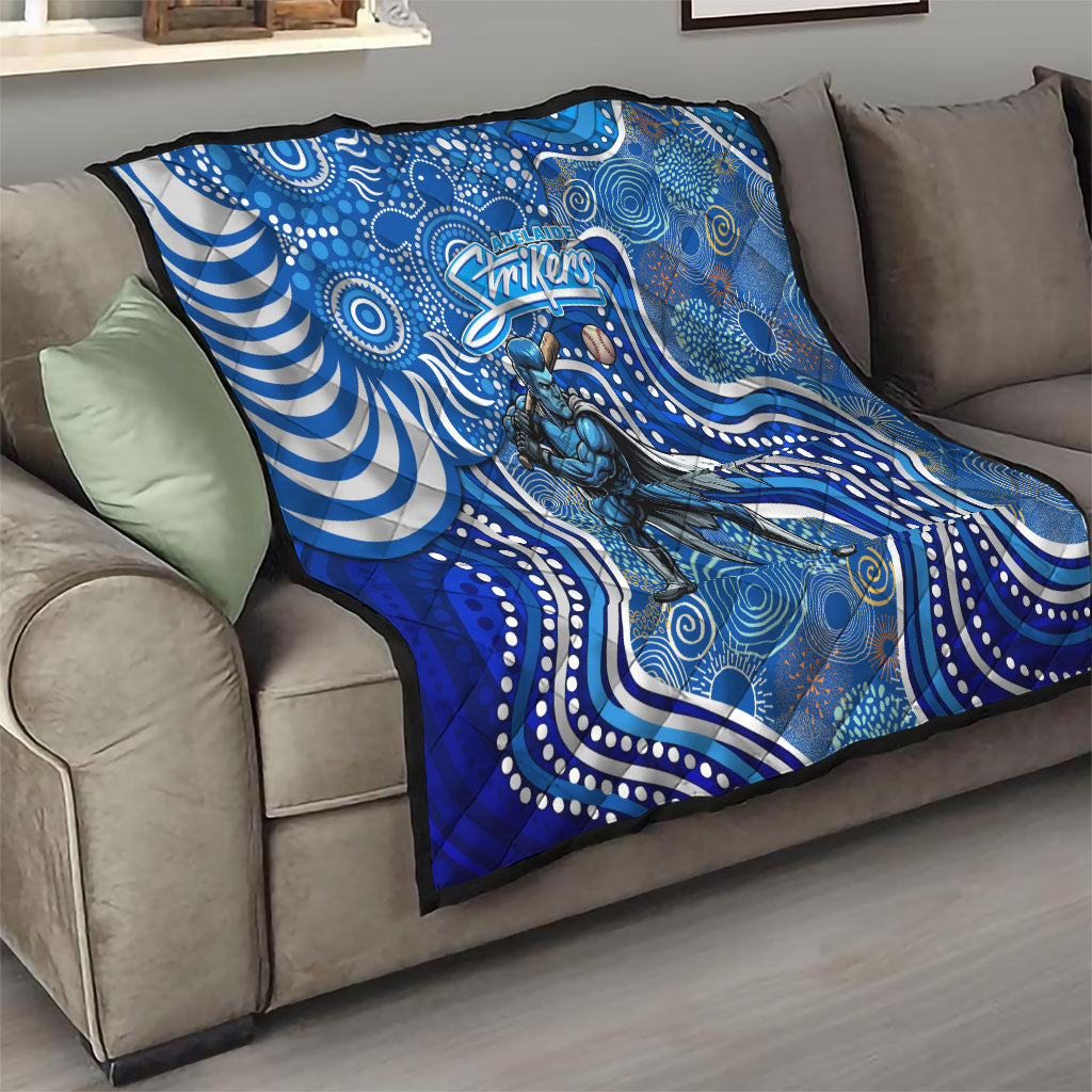Adelaide Strikers Quilt Indigenous Dot Art Superhero Batter Tribal Pattern