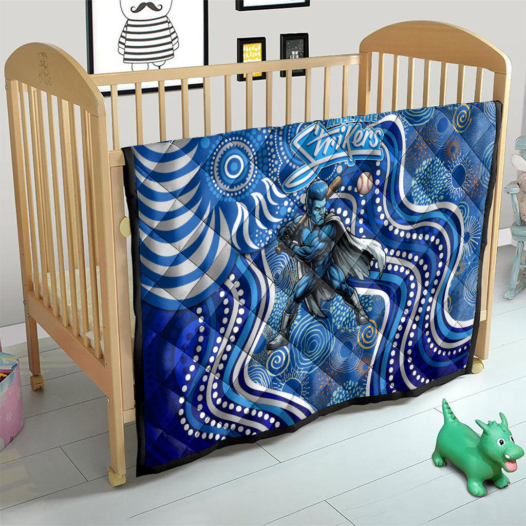 Adelaide Strikers Quilt Indigenous Dot Art Superhero Batter Tribal Pattern