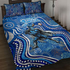 Adelaide Strikers Quilt Bed Set Indigenous Dot Art Superhero Batter Tribal Pattern