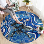 Adelaide Strikers Round Carpet Indigenous Dot Art Superhero Batter Tribal Pattern