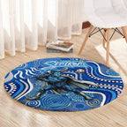 Adelaide Strikers Round Carpet Indigenous Dot Art Superhero Batter Tribal Pattern
