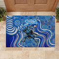 Adelaide Strikers Rubber Doormat Indigenous Dot Art Superhero Batter Tribal Pattern