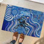 Adelaide Strikers Rubber Doormat Indigenous Dot Art Superhero Batter Tribal Pattern