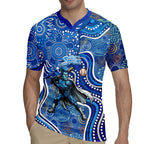 Adelaide Strikers Rugby Jersey Indigenous Dot Art Superhero Batter Tribal Pattern