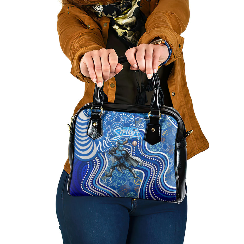 Adelaide Strikers Shoulder Handbag Indigenous Dot Art Superhero Batter Tribal Pattern