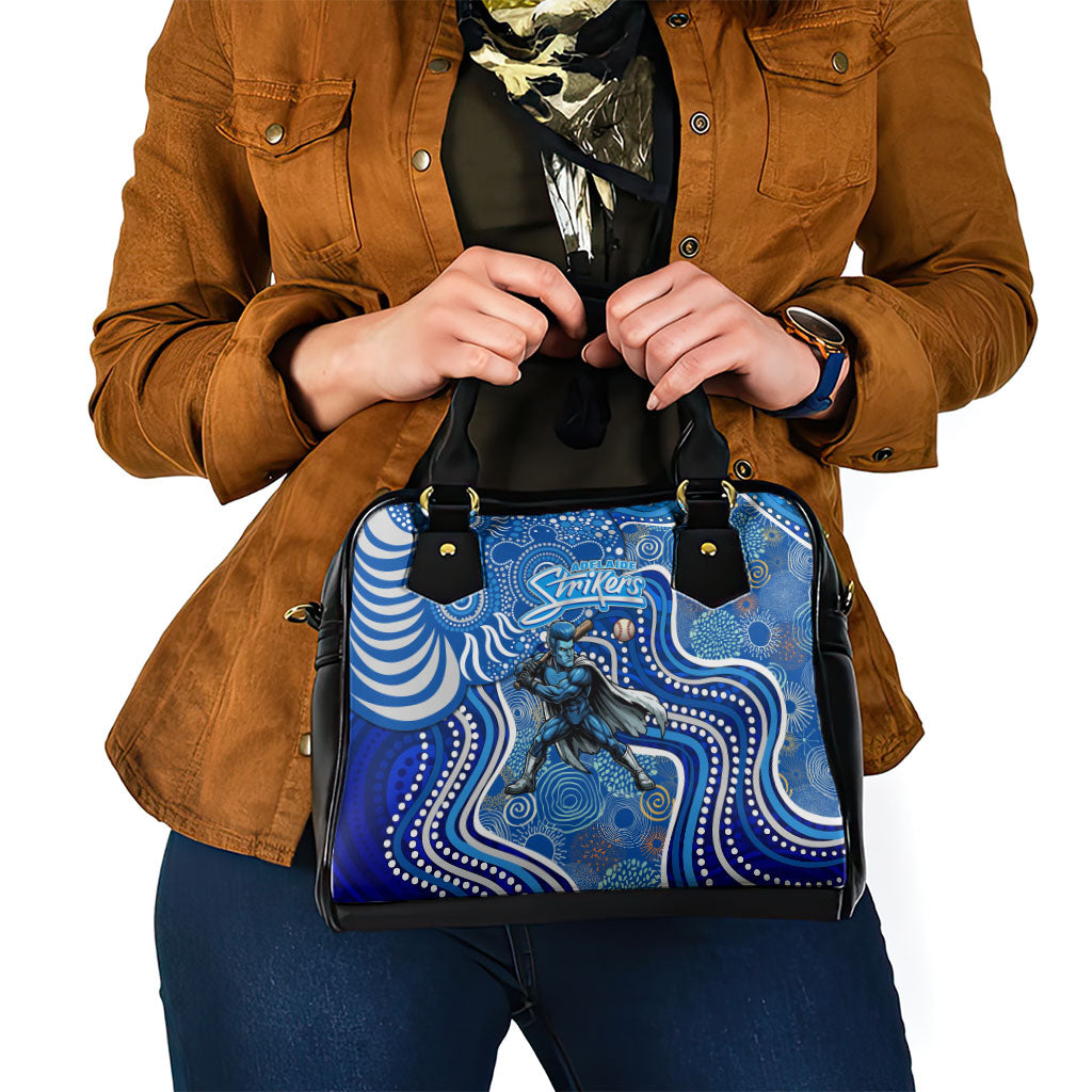 Adelaide Strikers Shoulder Handbag Indigenous Dot Art Superhero Batter Tribal Pattern