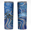 Adelaide Strikers Skinny Tumbler Indigenous Dot Art Superhero Batter Tribal Pattern