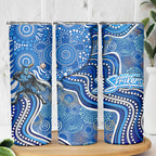 Adelaide Strikers Skinny Tumbler Indigenous Dot Art Superhero Batter Tribal Pattern