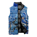 Adelaide Strikers Sleeveless Puffer Jacket Indigenous Dot Art Superhero Batter Tribal Pattern