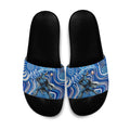 Adelaide Strikers Slide Sandals Indigenous Dot Art Superhero Batter Tribal Pattern