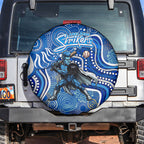 Adelaide Strikers Spare Tire Cover Indigenous Dot Art Superhero Batter Tribal Pattern