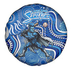Adelaide Strikers Spare Tire Cover Indigenous Dot Art Superhero Batter Tribal Pattern