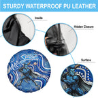 Adelaide Strikers Spare Tire Cover Indigenous Dot Art Superhero Batter Tribal Pattern