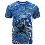 Adelaide Strikers T Shirt Indigenous Dot Art Superhero Batter Tribal Pattern