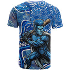 Adelaide Strikers T Shirt Indigenous Dot Art Superhero Batter Tribal Pattern
