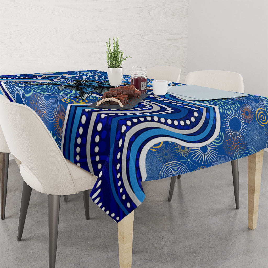 Adelaide Strikers Tablecloth Indigenous Dot Art Superhero Batter Tribal Pattern